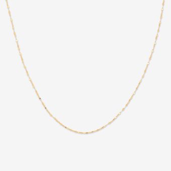 زنجیر پولکی طلا 18 عیار زنانه میا گالری