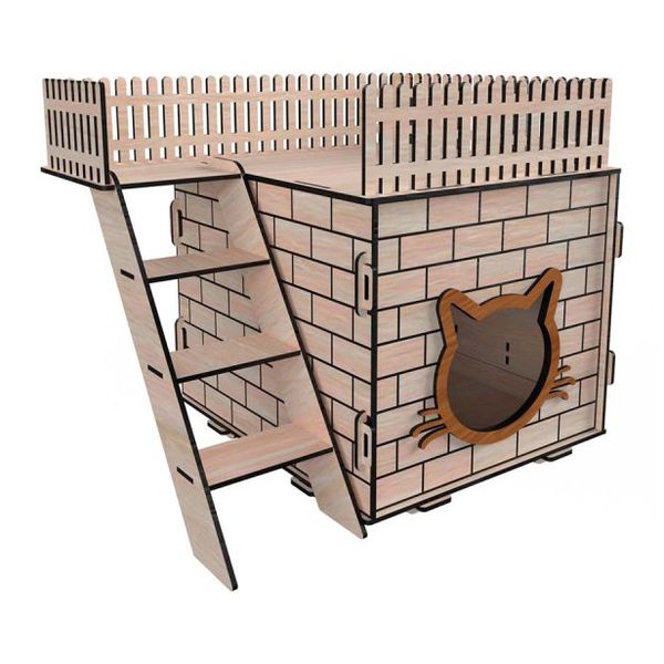 جای خواب خرگوش و همستر مدل لانه چوبی کد B71