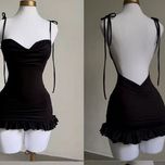 پیراهن مشکی کوتاه دخترانه