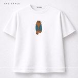 تیشرت باکسی 100٪ پنبه با چاپ مینیمال | کد 1315