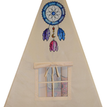 چادر بازی کودک مدل سرخپوستی طرح حیوانات کد PT505