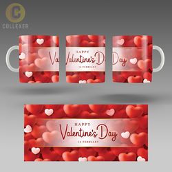 ماگ هدیه ولنتاین روز عشق (Valentine) - کد 39 (سفید ، مشکی ، حرارتی)