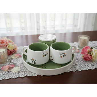 ست چایی خوری سرامیکی طرح بهارین