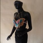 کراپ تاپ پروانه ای( نقاشی شده) کد2