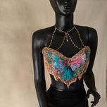 کراپ تاپ پروانه ای( نقاشی شده) کد2