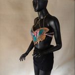 کراپ تاپ پروانه ای( نقاشی شده) کد2