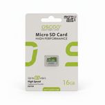 کارت حافظه MicroSDXC اسکو Oscoo سبز ظرفیت 16 گیگابایت کلاس10 مدلUHS-I U1 V1