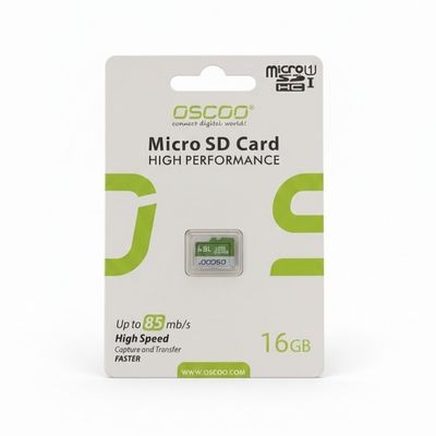 کارت حافظه MicroSDXC اسکو Oscoo سبز ظرفیت 16 گیگابایت کلاس10 مدلUHS-I U1 V1
