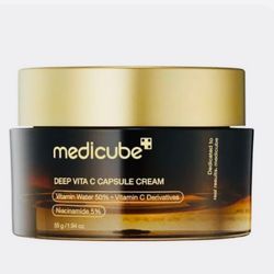 کرم روشن‌کننده و ضد لک ویتامین C مدیکوب Deep Vita C Capsule Cream حاوی ویتامین C و نیاسینامید 5٪ حجم 55 گرم