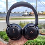 هدفون بلوتوثی انکر مدل SoundCore Life Q30 با نویز کنسلینگ فعال (ANC)، درگاه شارژ USB Type-C، دارای میکروفون دوگانه با حذف نویز،