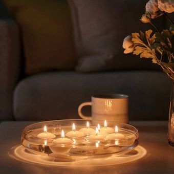 شمع روی اب ایکیا مدل FENOMEN بسته 24 عددی
