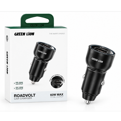 شارژر فندکی 60W گرین لاین مدل ROADVOLT