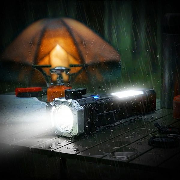 چراغ قوه دستی مدل 8 کاره led torch