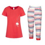 ست تی شرت آستین کوتاه و شلوارک زنانه مدل SB-SS-3433-D1