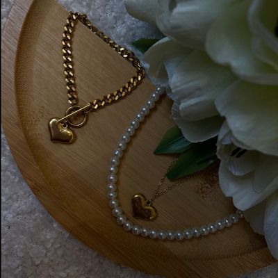 گردنبند و دستبند تیفانی استیل مرواردی
