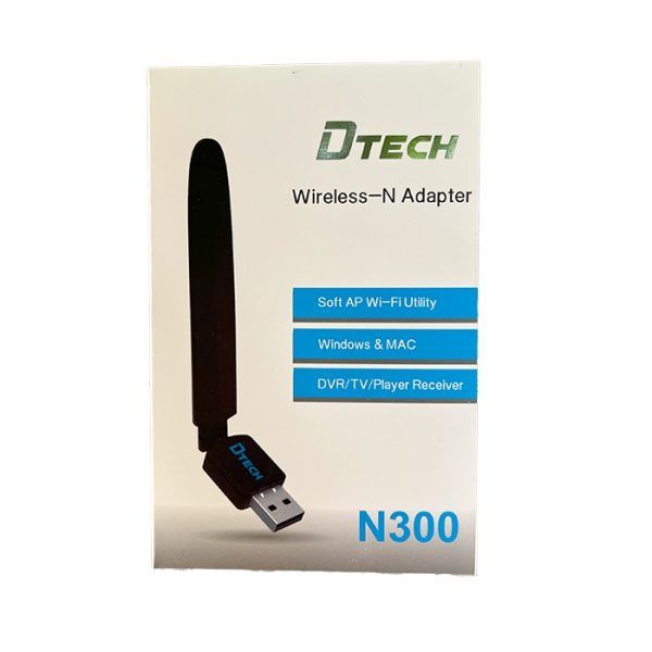 دانگل wifi شبکه USB آنتن دار دی تک (DTECH) مدل UW300