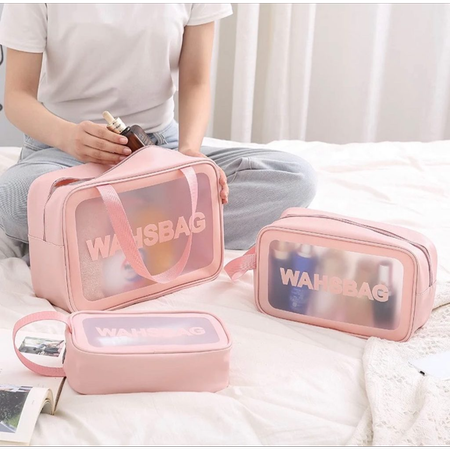 واش بگ ضدآب سایز کوچک تک زیپ WaterProof Wash Bag Smal Size