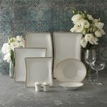 سرویس غذاخوری 30 پارچه چینی زرین ایران سری وینچی مدل ریوا درجه عالی