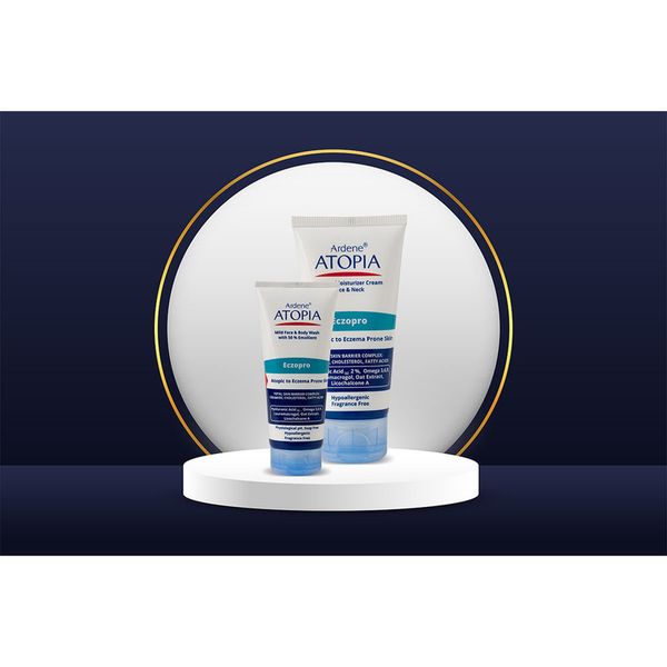 کرم مرطوبکننده قوی آردن آتوپیا، مدل ECZOPRO، مناسب پوستهای خشک و حساس، با عصاره جو دوسر، حاوی هیالورونیک اسید 2 درصد، امگا 3،