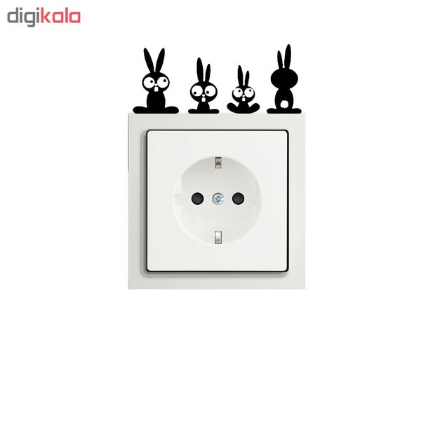 استیکر کلید پریز طرح خرگوش کد M09
