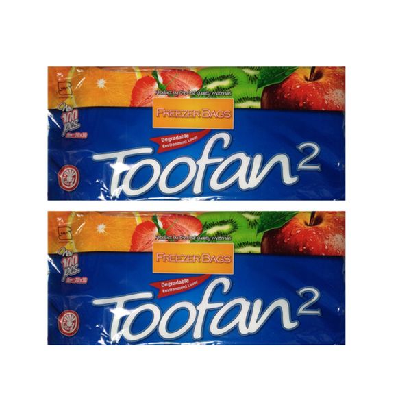 کیسه فریزر  مجموعه 2 عددی بسته 100 عددی