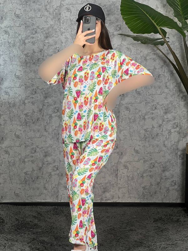 ست بلوز شلوار نخی 1023