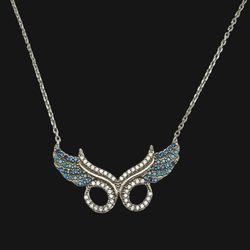 گردنبند نقره زنانه مدل فیروزه کد 0003