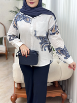 شومیز لینن ایتالیایی 3219