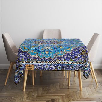 رومیزی رومیزی باز طرح مربع مدل سنتی مدرن کد 11079