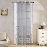 پرده تیکو دکو مدل حریر نازک ژرسه سه لاین ژوردار سایز 140*280 سانتی متر تک