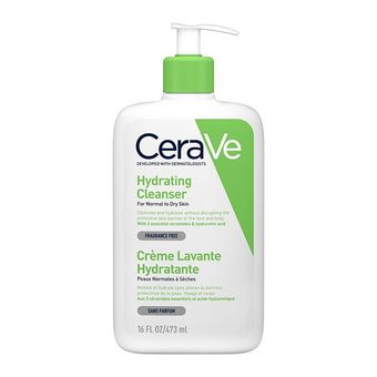 ژل شستشو صورت سراوی مدل Hydrating مناسب پوست نرمال تا خشک حجم 355 میلی لیتر