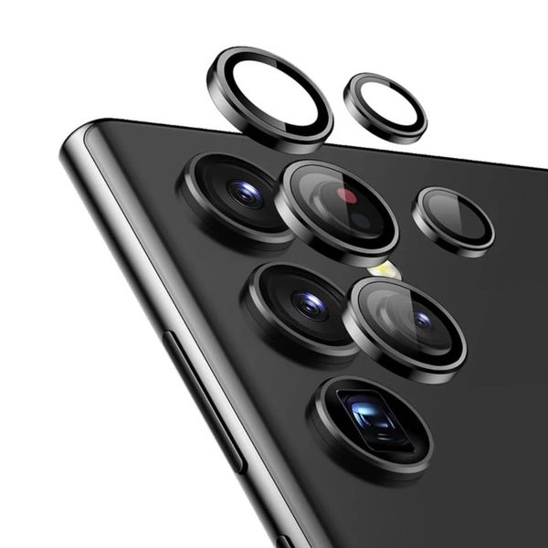 محافظ لنز دوربین فلزی مدل LENS FILM مناسب برای گوشی موبایل سامسونگ Samsung Galaxy S24 Ultra
