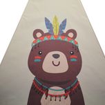 چادر بازی کودک مدل سرخپوستی طرح حیوانات کد PT510