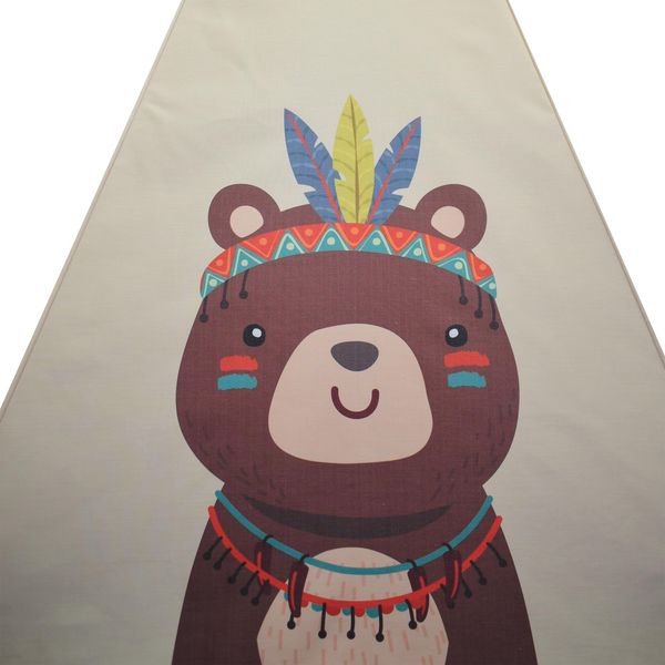 چادر بازی کودک مدل سرخپوستی طرح حیوانات کد PT510