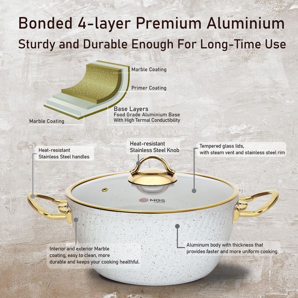 سرویس پخت و پز 16 پارچه ام جی اس کد 800313