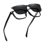 فریم عینک طبی مدل CG7201C01P109 Polarized Double Switch به همراه کاور آفتابی