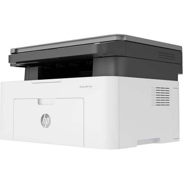 «پرینتر چندکاره لیزری اچ‌پی مدل Laser MFP 135w وایرلس (Wi-Fi) با قابلیت چاپ، کپی و اسکن - مناسب برای استفاده خانگی و اداری»