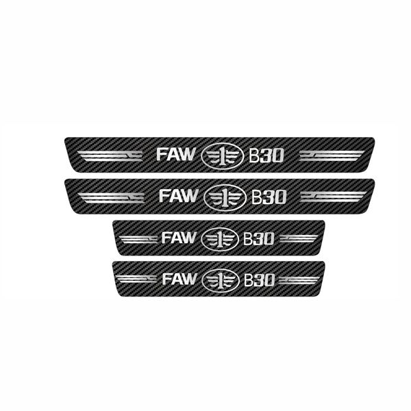 برچسب پارکابی خودرو ایلیدن طرح کربن مدل B0051 مناسب برای فاو بی 30 بسته 4 عددی