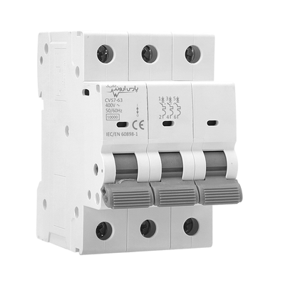 فیوز مینیاتوری سه فاز 10 کیلو آمپر پارس اروند