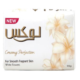 صابون شستشو لوکس مدل گل های سفید وزن 90 گرم بسته 7 عددی