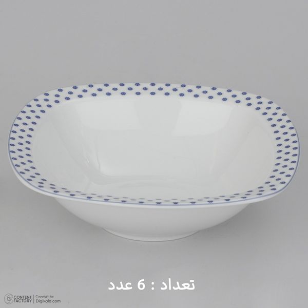 سرویس غذاخوری 27 پارچه چینی زرین ایران مدل کواترو ورنیکا درجه یک