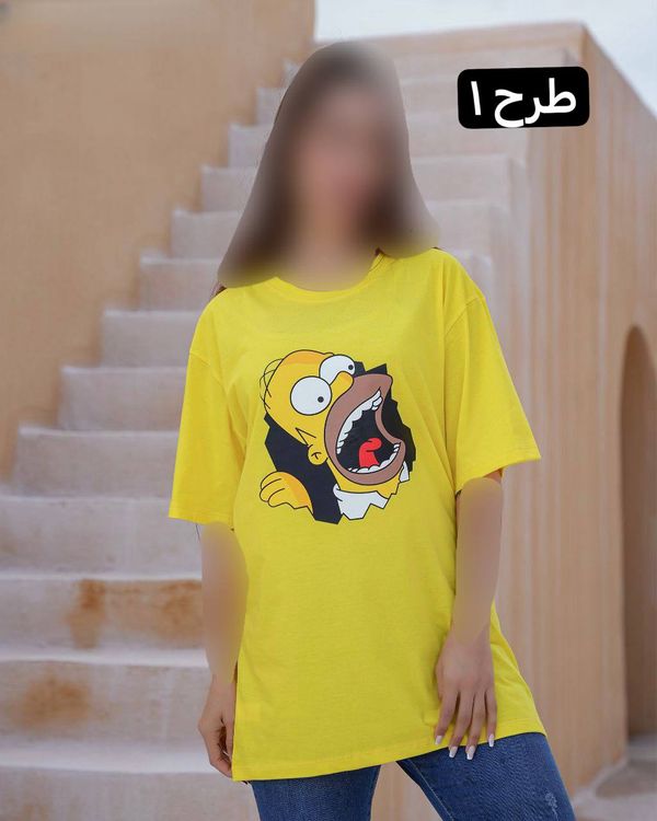 تیشرت لانگ کارتونی 3067