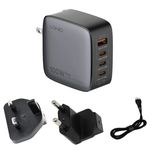 شارژر دیواری 100 وات 4 پورت الدینیو به همراه کابل USB-C