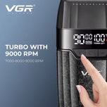 ماشین اصلاح موی سر و صورت شارژی وی جی ار مدل V-640 s3 مجموعه 3 عددی