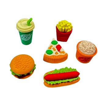 پاک کن طرح فست فود کد 240372 مجموعه 6 عددی