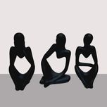 مجسمه سنگی مدل تندیس تفکر بسته 3 عددی