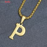 گردنبند مردانه طرح حرف P کد h09