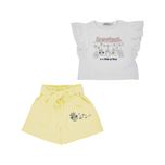 ست تاپ و شلوارک راحتی دخترانه مدل MDSS-CH3789