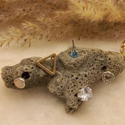 گوشواره نگینی 5 جفت