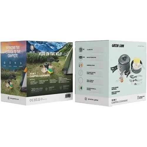 ظروف کمپینگ 10در1 گرین Green 10IN1 Camping Cookware